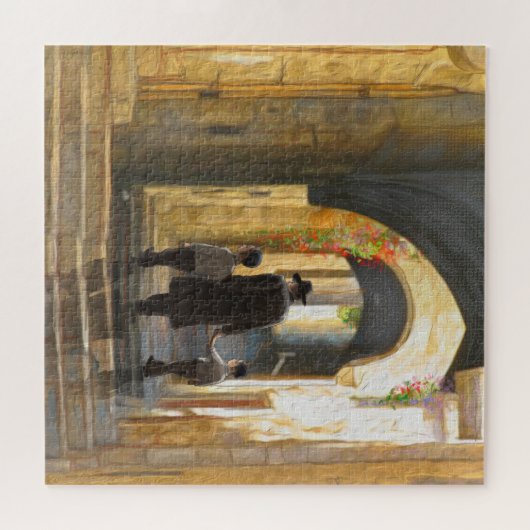 シムタエルサレムオールドシティイスラエル油絵画芸術 ジグソーパズル