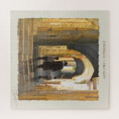 シムタエルサレム旧市街イスラエル油絵画芸術 ジグソーパズル (横)