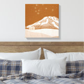 シムハット山タラナキ キャンバスプリント (インサイチュ (寝室))
