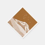 シムハット山タラナキ スタンダードカクテルナプキン (角)