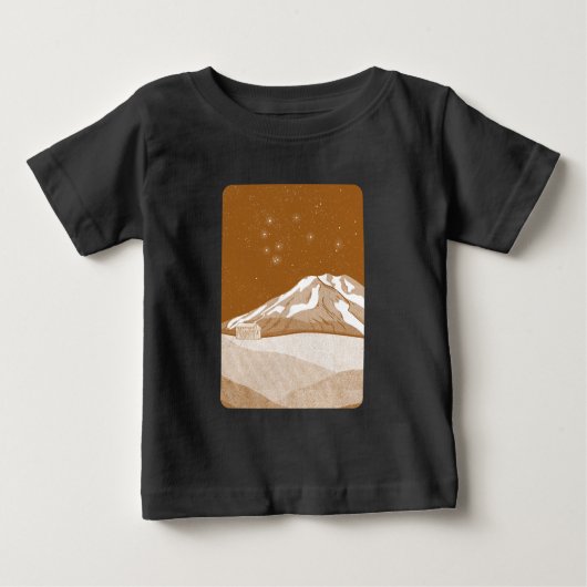 シムハット山タラナキ ベビーTシャツ (正面)