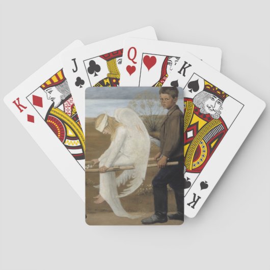 シムバーグの傷ついた遊天使のカード トランプ (裏面)