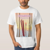 シムブラク カザフスタン スキーの旅 ポスター Tシャツ (正面)