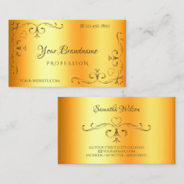 シムメリ華美ーのコー縁どナ発光オレンジ 名刺