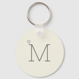 シムモダンペルパーソナライズされたイニシャル キーホルダー