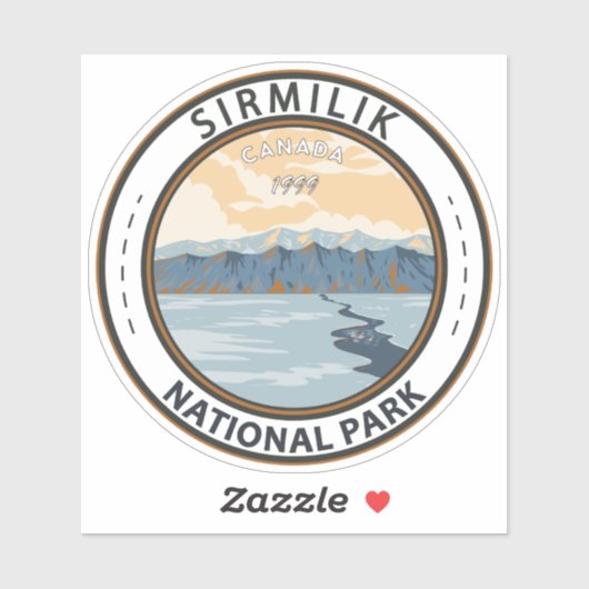シムリクナショナルパークカナダトラベルアートヴィンテージ シール (シート)