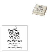 シムリックキャット差出人住所 ラバースタンプ (押印)