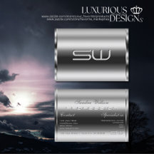 シメエレガントリーシルバーと大型3Dモノグラムシック