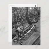 シメオンスケートボードセルフィー ポストカード (正面/裏面)