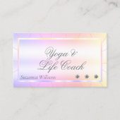 シメリカラフルダイヤモンド数々のカラーのパステル 名刺 (正面)