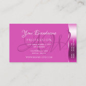 シメリガーリーピカラフルンストライプクとモノグラム 名刺 (裏面)