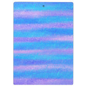 シメリーアイリデスストライプトターコイズピンク クリップボード (裏面)