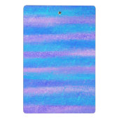 シメリーアイリデスストライプトターコイズピンク ミニクリップボード (裏面)