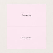 シメリーピンクグリッターダスト折り畳み 名刺 (内部フラット)