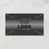 シメリー金ゴールドとロ縁どゴのあるラグジュアリー 名刺 (正面)