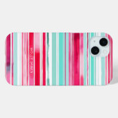 シモダンア名門私立校風のン色マゼンダパーソナライズされたン名 Case-Mate iPhoneケース (裏面 (横))