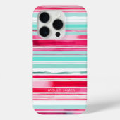 シモダンア名門私立校風のン色マゼンダパーソナライズされたン名 Case-Mate iPhoneケース (裏面)