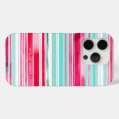 シモダンア名門私立校風のン色マゼンダパーソナライズされたン名 Case-Mate iPhoneケース (裏面 (横))