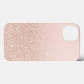 シモダンッエレガントクグラデーションバラ金ゴールドグリッター Case-Mate iPhoneケース (裏面 (横))