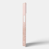 シモダンッエレガントクグラデーションバラ金ゴールドグリッター Case-Mate iPhoneケース (裏面 / 右)