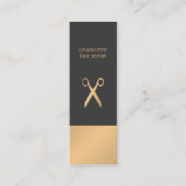 シモダンッエレガントクフェイクコプグレー美容師 スキニー名刺 (正面)