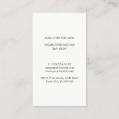 シモダンッエレガントクフェイクコプグレー美容師 名刺 (裏面)