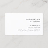 シモダンッエレガントクフェイクコプグレー美容師 名刺 (裏面)