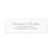 シモダンッエレガントク差出人住所 ラベル (正面)