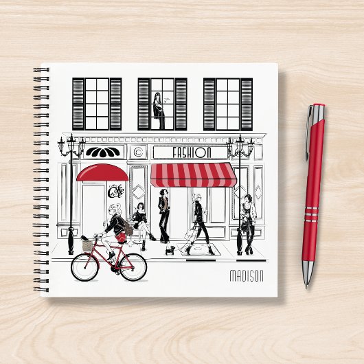 シモダンッガーリークファッションパーソナライズされた名 ノートブック