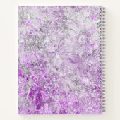 シモダンッガーリーク紫グリッターモノグラム ノートブック (裏面)