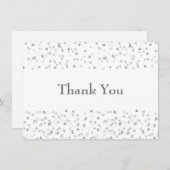シモダンックシルバーハート紙吹雪 サンキューカード (正面/裏面)