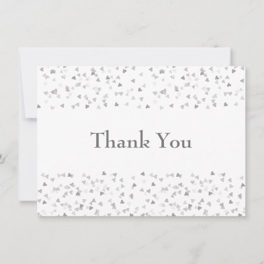 シモダンックシルバーハート紙吹雪 サンキューカード (正面)