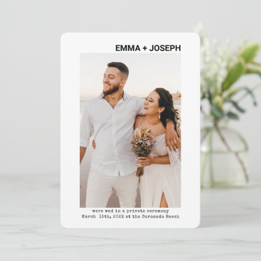 シモダンックミニマル・結婚たった今結婚しました写真 セーブザデート (スタンド正面)