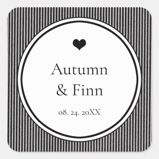 シモダンックラシックク結婚のカスタム スクエアシール (正面)