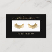 シモダンック金ゴールドエレガントまつげ 名刺 (正面)