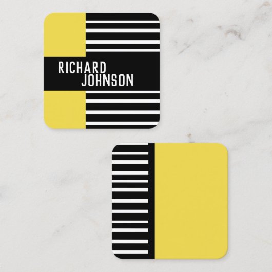 シモダンッパターン(の模様が)あるクカスタム名刺 スクエア名刺 (正面/裏面)