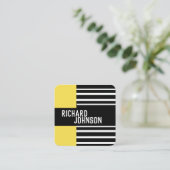 シモダンッパターン(の模様が)あるクカスタム名刺 スクエア名刺 (スタンド正面)