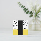 シモダンッパターン（の模様が）あるクカスタム名刺 スクエア名刺 (スタンド正面)