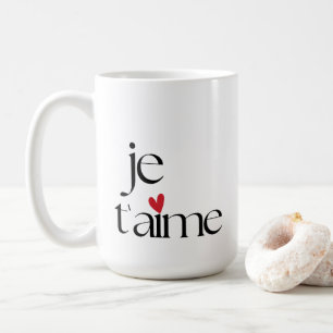 シモダンッフランスのク・ジェトアイメ愛してる コーヒーマグカップ