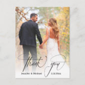 シモダンッ感謝していクなスクリプトあなた2枚の写真結婚。 ポストカード (正面)