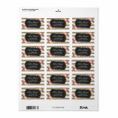 シモダンッ素朴クバーラップストライプフローラ ラベル (フルシート)