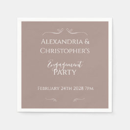 シモダンッ結婚ク婚約パーティ スタンダードカクテルナプキン