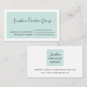 シモダンーファムブルーグリーン 名刺 (正面/裏面)