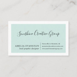 シモダンーファムブルーグリーン 名刺