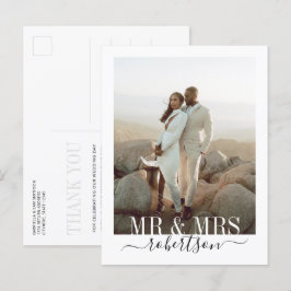 シモダン結婚ックのお礼のはがき ポストカード
