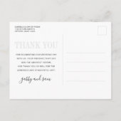 シモダン結婚ックのお礼のはがき ポストカード (裏面)