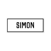 シモンの名前 ラバースタンプ (インプリント)