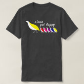 シモンゲットハッピーヴィンテージレトロ Tシャツ (デザイン正面)