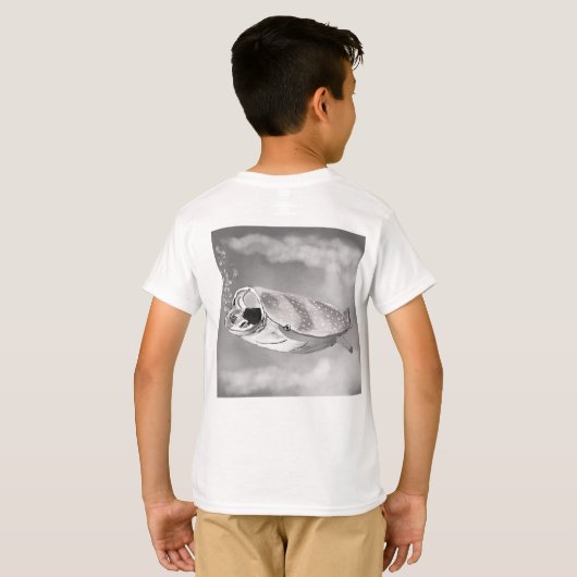 シモンザメクジラ Tシャツ (裏面フル)