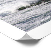 'シモンズ'。サーフィン写真グリーティングカード ポスター (角)